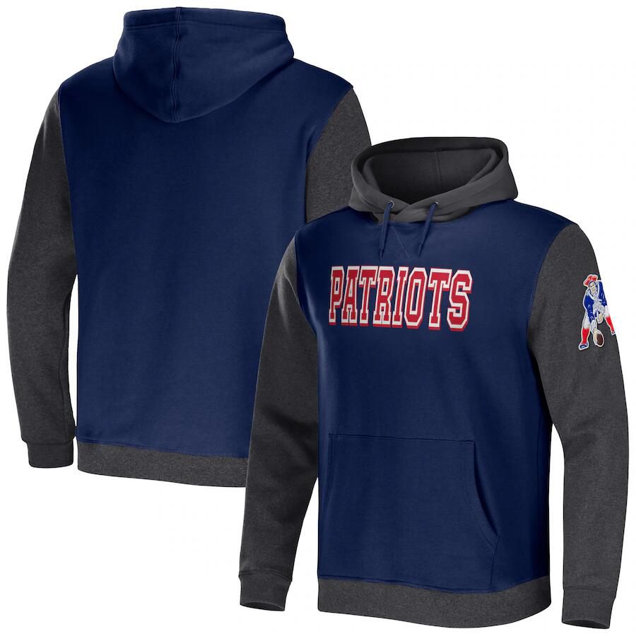 Men 2023 NFL New England Patriots blue Sweatshirt style 3